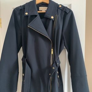 Navy Michael Kors trench-coat